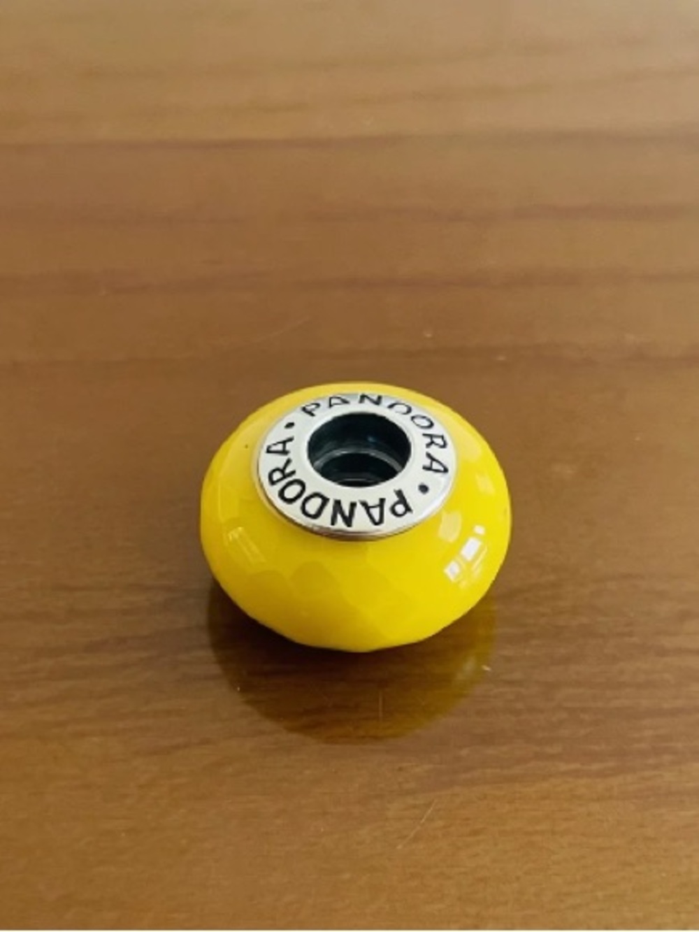 Pandora Yellow Faceted Murano-Style Charm Bead